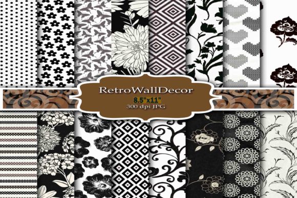 Black and White Digital Paper Pack 8.5: A Versatile Resource for Creative Projects