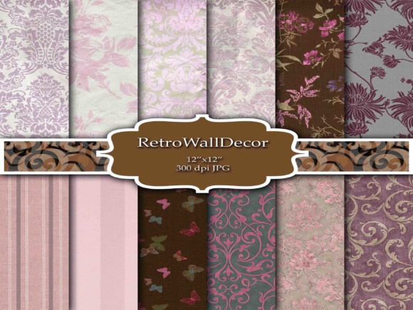 Damask Digital Papers: Elevating Shabby Chic Design