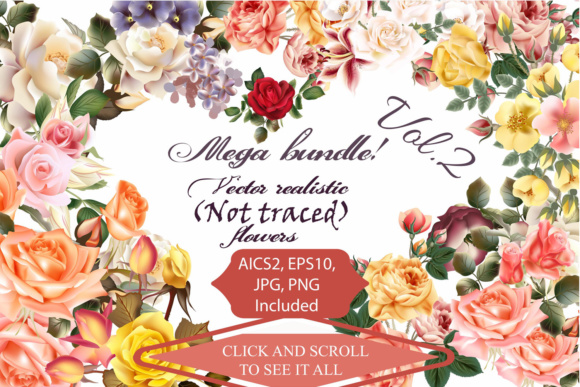 Elevating Design with the Mega Roses and Florals Pack: A Deep Dive into Vintage Vector Artistry