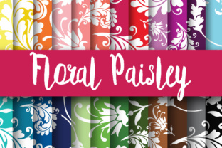 Floral Paisley Digital Paper: Elevating Creative Projects with Timeless Design