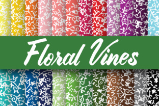 Floral Vines Digital Paper: Elevating Modern Creative Projects