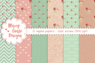 Integrating Shabby Rose and Peach Green Patterns into Digital and Print Design Workflows