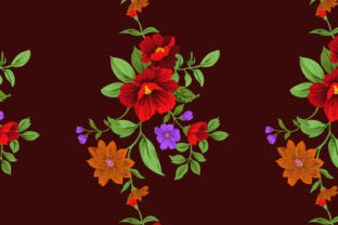 Pattern with Flowers and Leaves: Vintage Design Guide