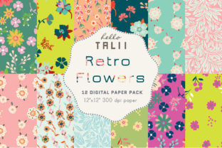 Retro Flowers Digital Paper: Practical Applications for Vintage Floral Designs