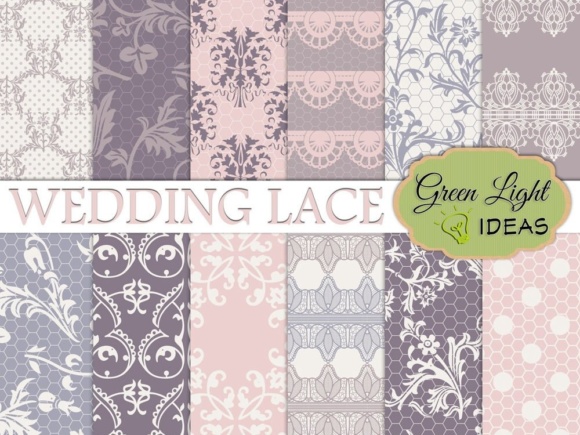 Wedding Lace Digital Papers Lace Backgrounds for Elegant Design Projects