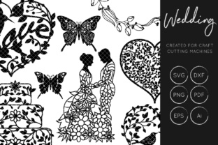 Wedding Set: Premium SVG Assets for Designers