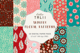 Winter Florals Digital Paper: A Practical Asset for Dark Season Design